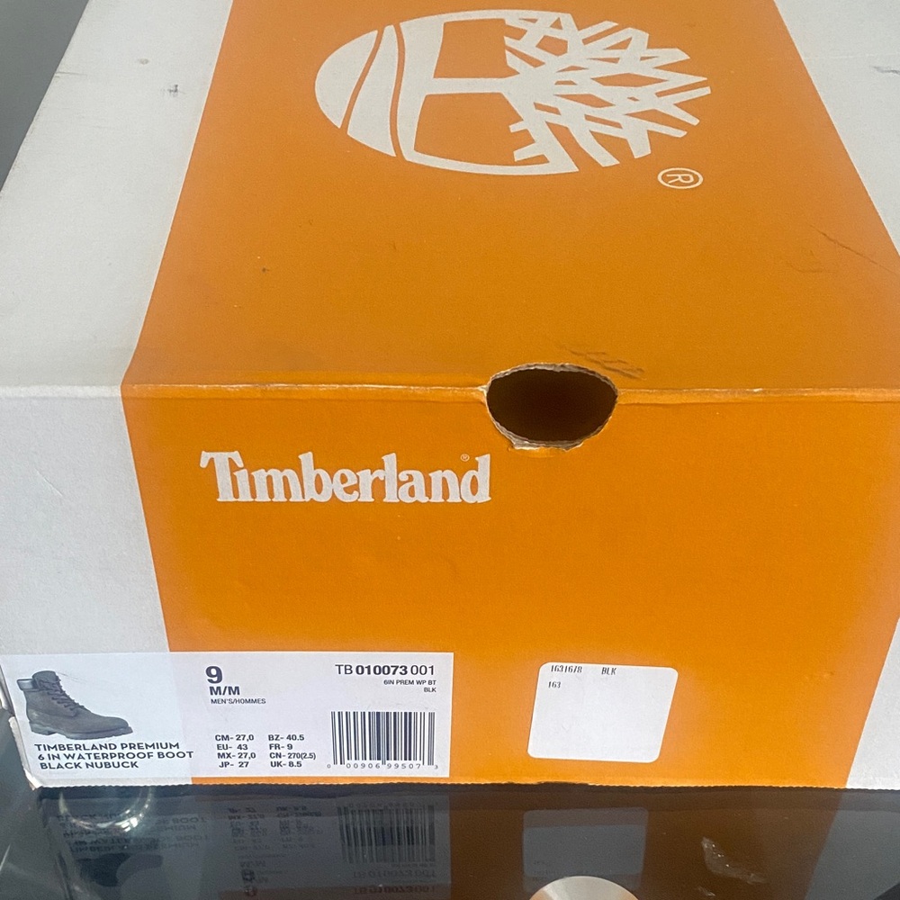 Timberland Orange Box with Black Boots